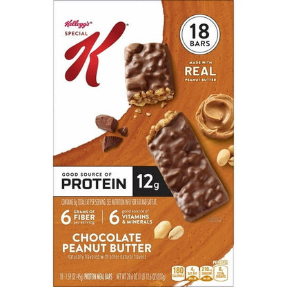 Special K Protein Bars Chocolate Peanut Butter, 18 ct.