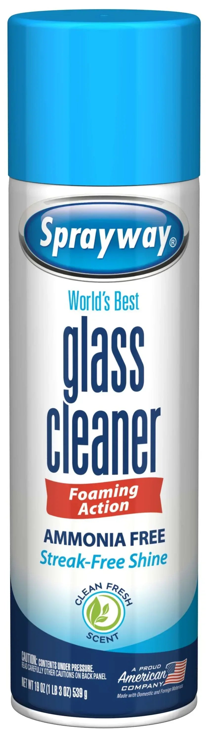 Sprayway Glass Cleaner Aerosol, 19 Oz