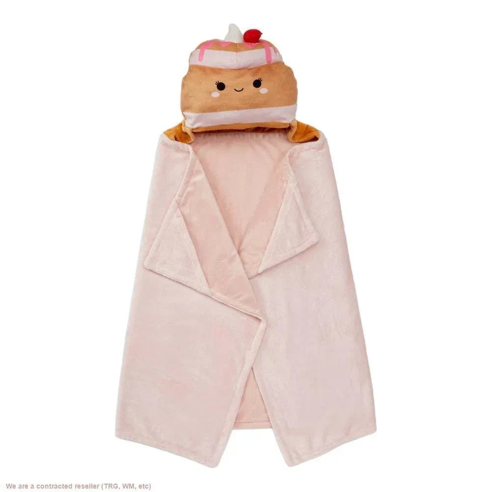 Squishmallows Kids' Hooded Blanket Sawtelle The Strawberry Pancakes