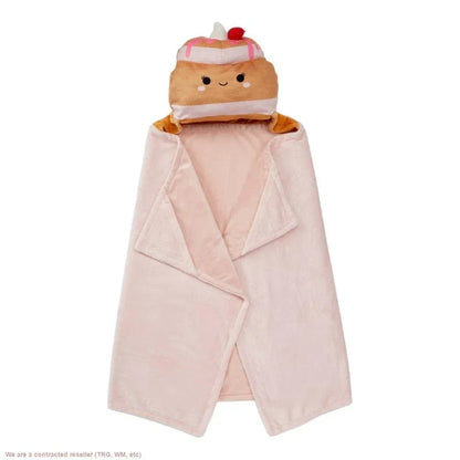 Squishmallows Kids' Hooded Blanket Sawtelle The Strawberry Pancakes