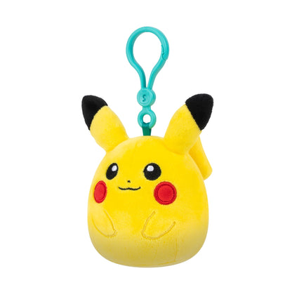Squishmallows Clip-On Pokemon Pikachu Plush Toy - 3.5-inch Portable Soft Plush