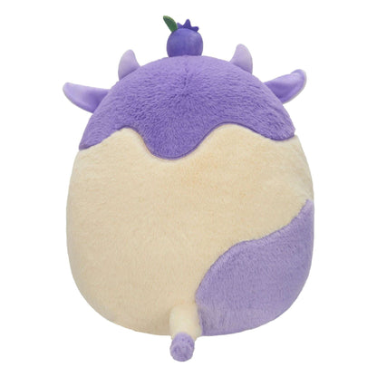 Squishmallows FuzzAMallow Official 12 inch Benito the Blueberry Cheesecake Cow - Child's Ultra Soft Plush Toy