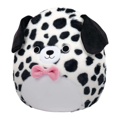Squishmallows FuzzAMallow Official 5 inch Dustin the Dalmation with Fuzzy Belly and Bowtie - Child's Ultra Soft Plush Toy