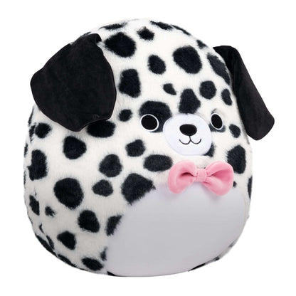 Squishmallows FuzzAMallow Official 5 inch Dustin the Dalmation with Fuzzy Belly and Bowtie - Child's Ultra Soft Plush Toy