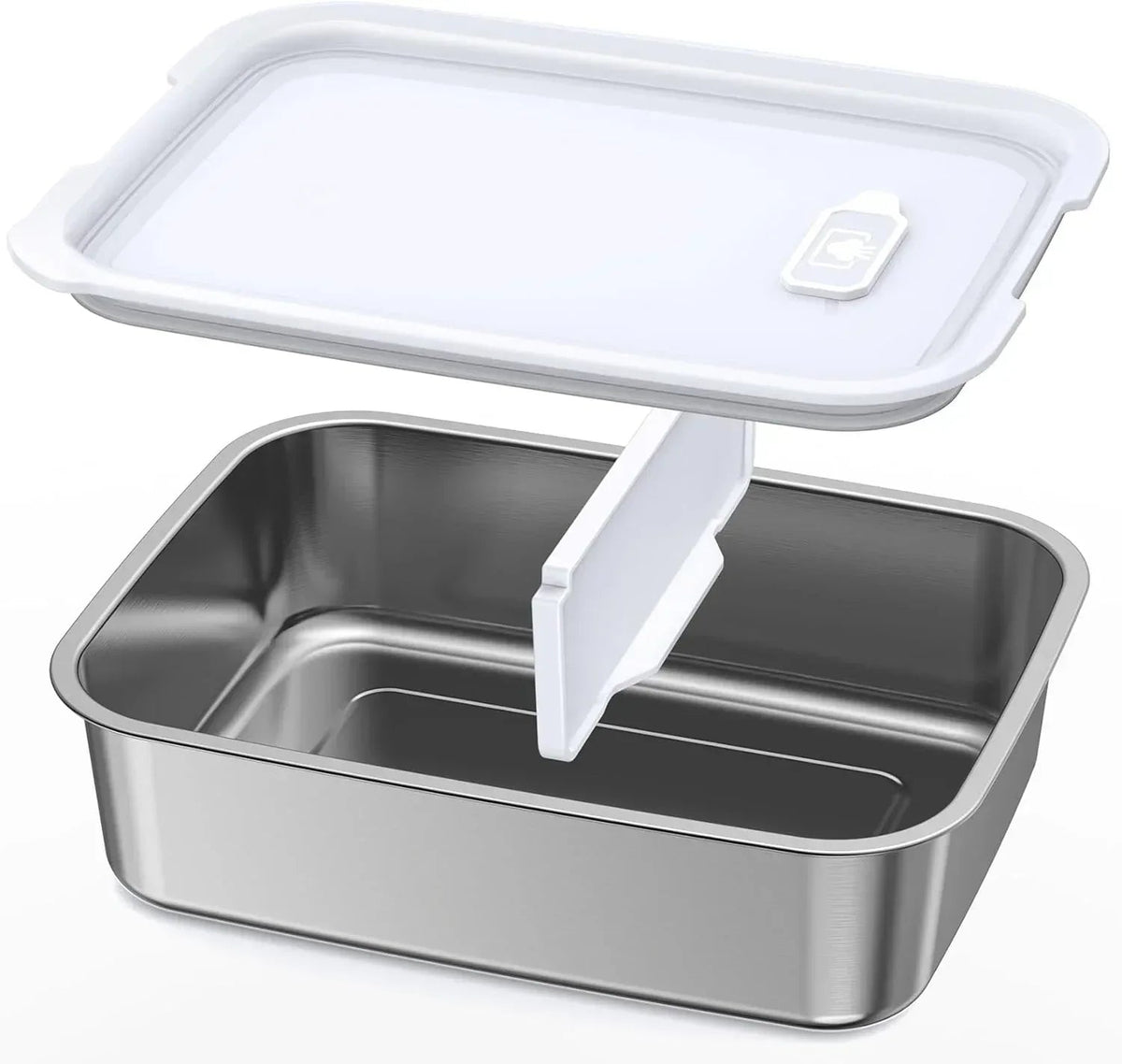 Cordless Electric Lunch Box, Heated Lunch Box Battery Powered with Automatic Scheduled Heating, 5.5 Cups Capacity, with Removable Tray Divider, Dishwasher Safe, for Hot Meals Anywhere