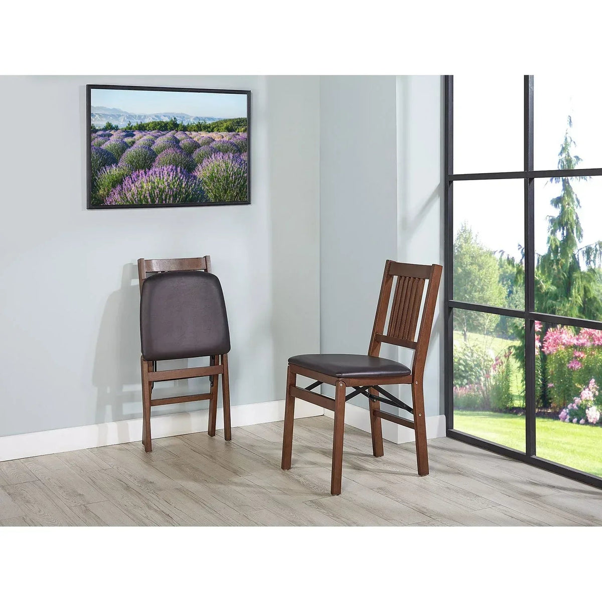 Stakmore Transitional Wood Folding Chair, 2 Pack