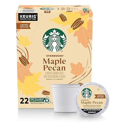 Starbucks Coffee K-Cup Pods, Maple Pecan, 22 CT