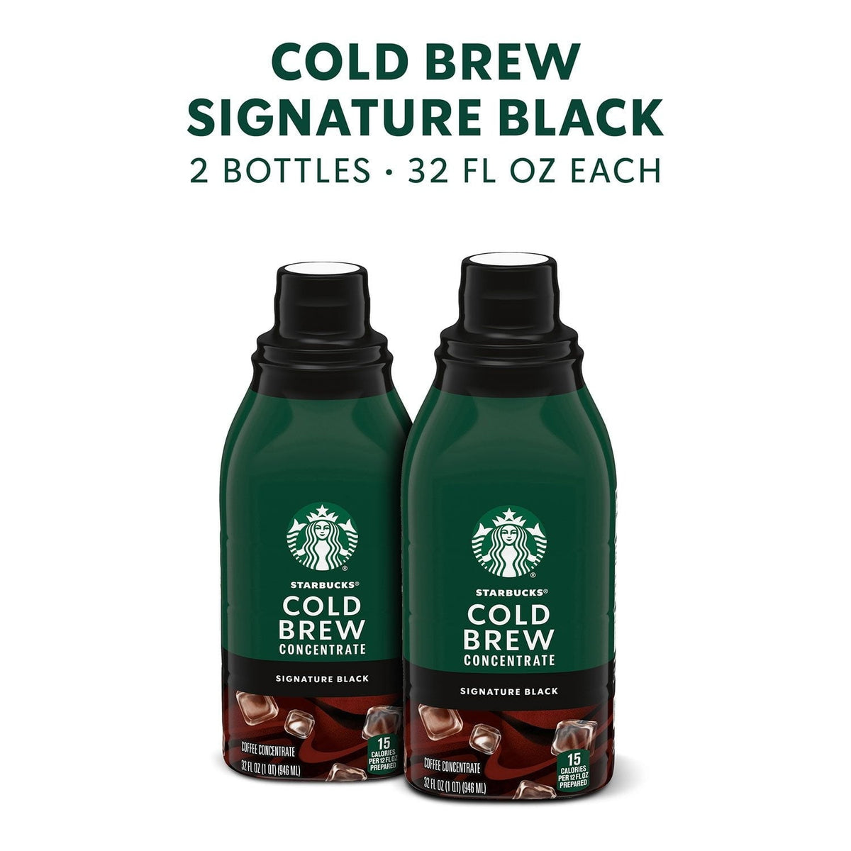 Starbucks Cold Brew Coffee Concentrates, Signature Black, 64 oz., 2 ct.
