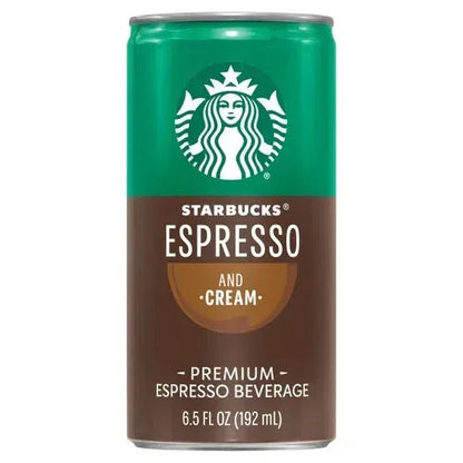 Starbucks Espresso, Espresso & Cream, 6.5 fl oz, 12-count