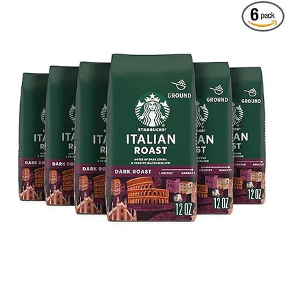 Starbucks Ground Coffee, Dark Roast Hot or Iced Coffee, Italian Roast