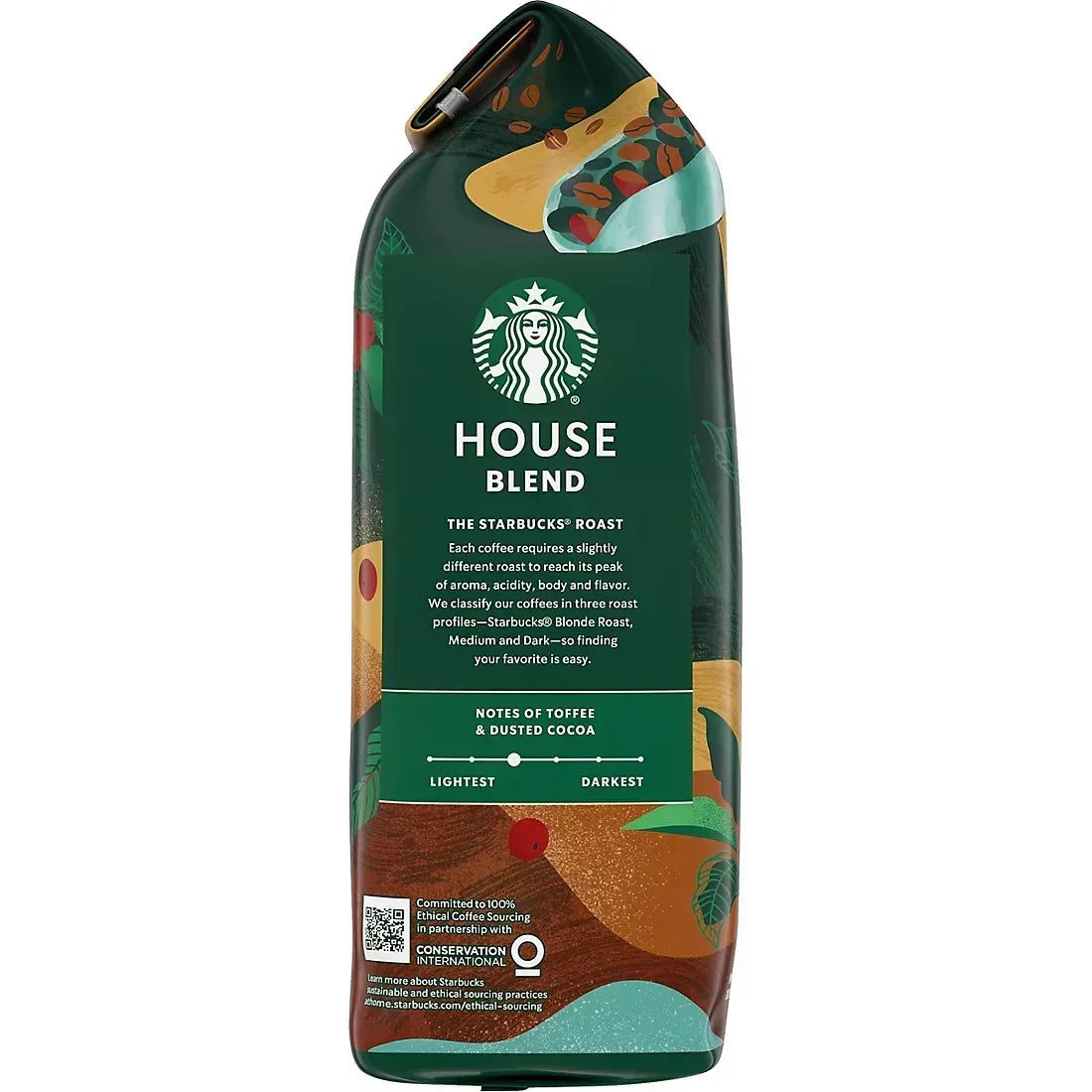 Starbucks House Blend Medium Roast Whole Bean Coffee, 40 oz.
