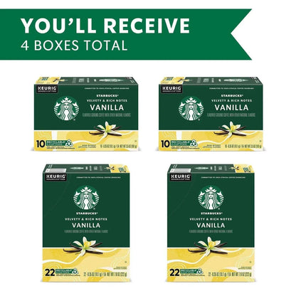 Starbucks Light Roast Vanilla Flavor Coffee K-cup, 64 ct.