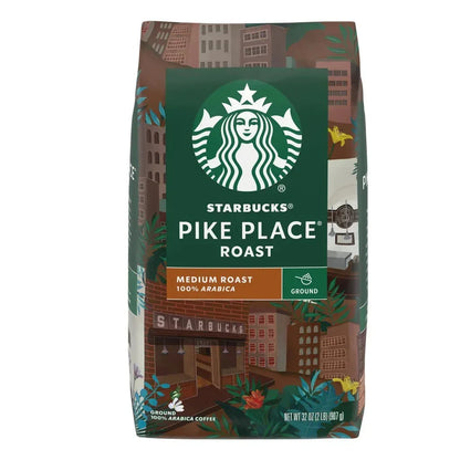 Starbucks Pike Place Roast Coffee, MedIum Roast, Ground, 32 oz