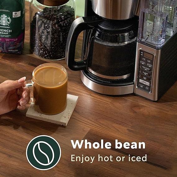 Starbucks Whole Coffee Beans, Medium Roast Hot or Iced Coffee, Pike Place Roast