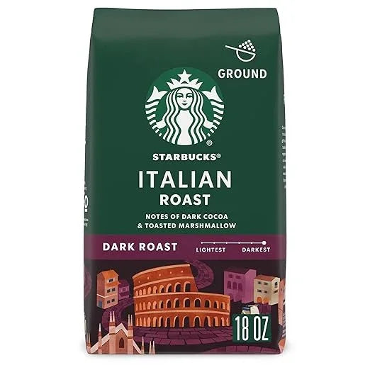 Starbucks Ground Coffee, Dark Roast Hot or Iced Coffee, Italian Roast
