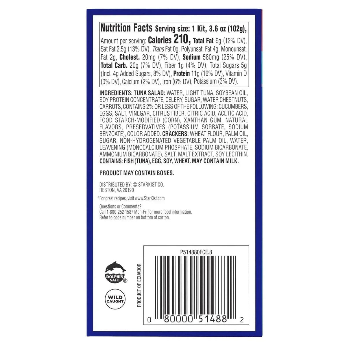 Starkist Tuna Salad Kit, 3.6 oz., 9 pk.