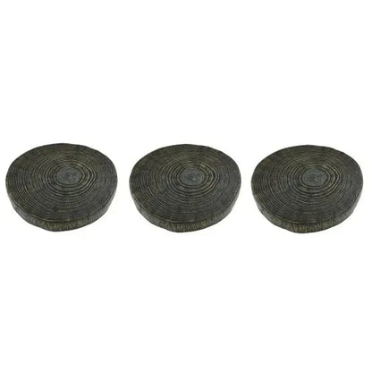 Stone Composite Stepping Stones, 3-pack