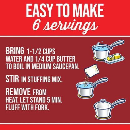 Stove Top Stuffing Mix for Chicken, 6 oz Box