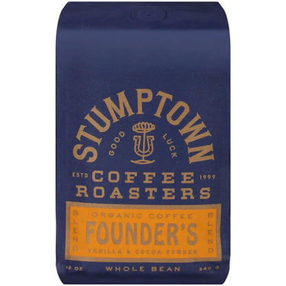 Stumptown Coffee Organic Holler Mountain Premium Medium Roast Whole Bean Coffee, Arabica, 12 oz