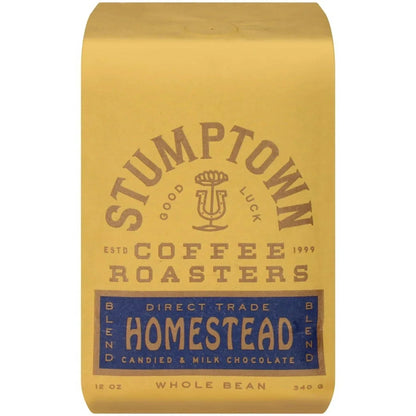 Stumptown Coffee Organic Holler Mountain Premium Medium Roast Whole Bean Coffee, Arabica, 12 oz