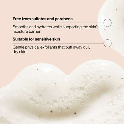 Suave Strawberry Delight Exfoliating Body Wash & Scrub with Glycerin & Vitamin E, Sulfate-Free Hydrating Cleanser for Soft, Smooth Skin, 18 fl oz (pack 4 )