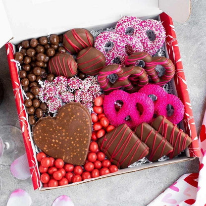 Sugar Plum Valentine's Day Chocolate and Treats Box, 23.7 oz Total