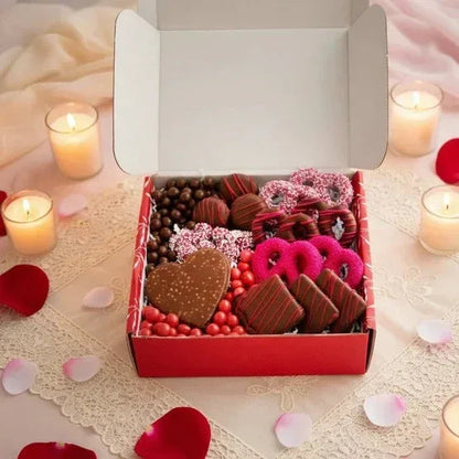Sugar Plum Valentine's Day Chocolate and Treats Box, 23.7 oz Total