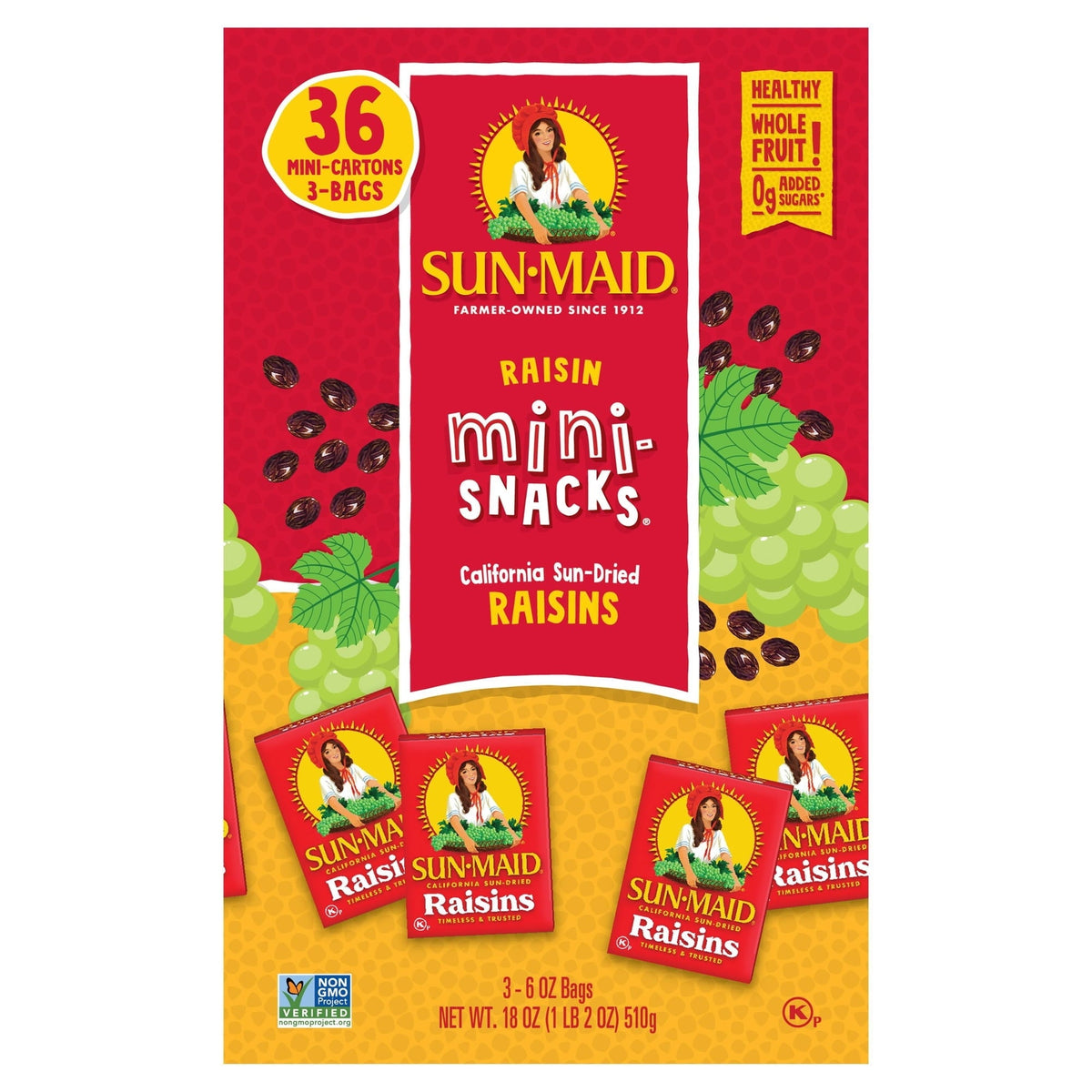 Sun-Maid Mini-Snacks California Sun-Dried Raisin, 6 oz., 3 pk. (PACK OF 3 )