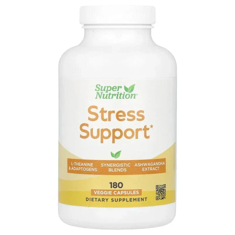 Stress Support with L-Theanine, Ashwagandha, Botanical Blend, and Enzymes, 60 Veggie Capsules