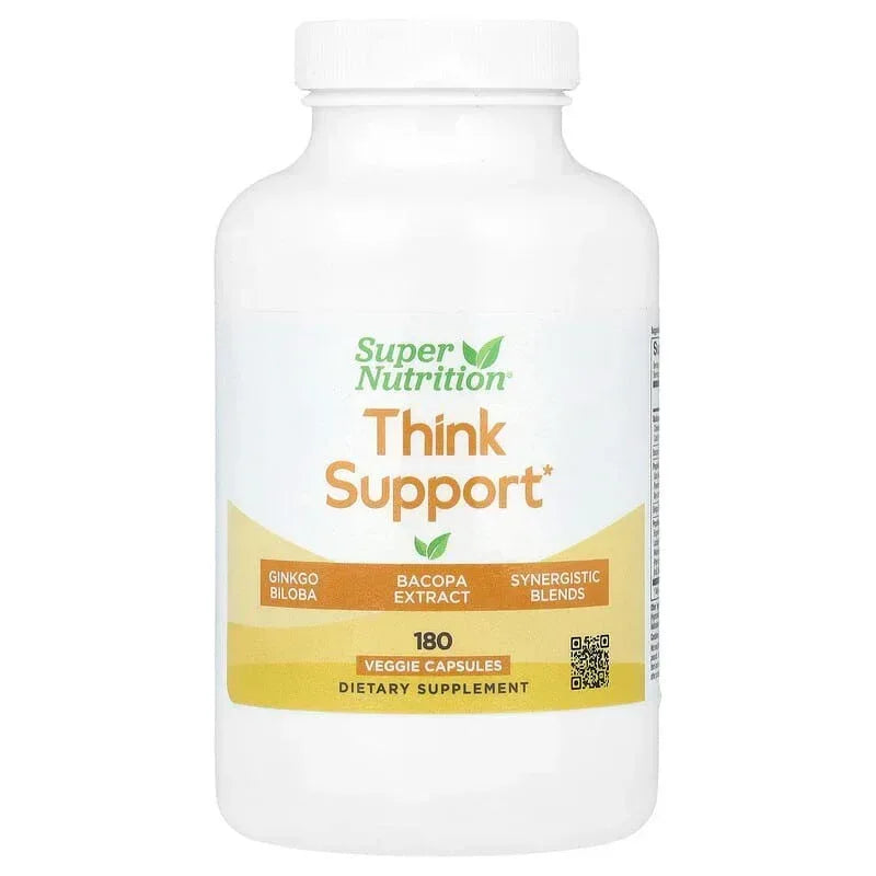California Gold Nutrition, Think Support, with Ginkgo Biloba, Skullcap, Gotu Kola, Bacopa and Enzymes