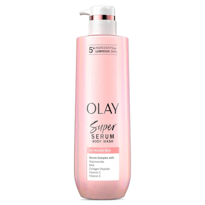 Olay Hydrating Body Wash, Super Serum for Extra Dry Skin, 20 fl oz, for Luminous Skin