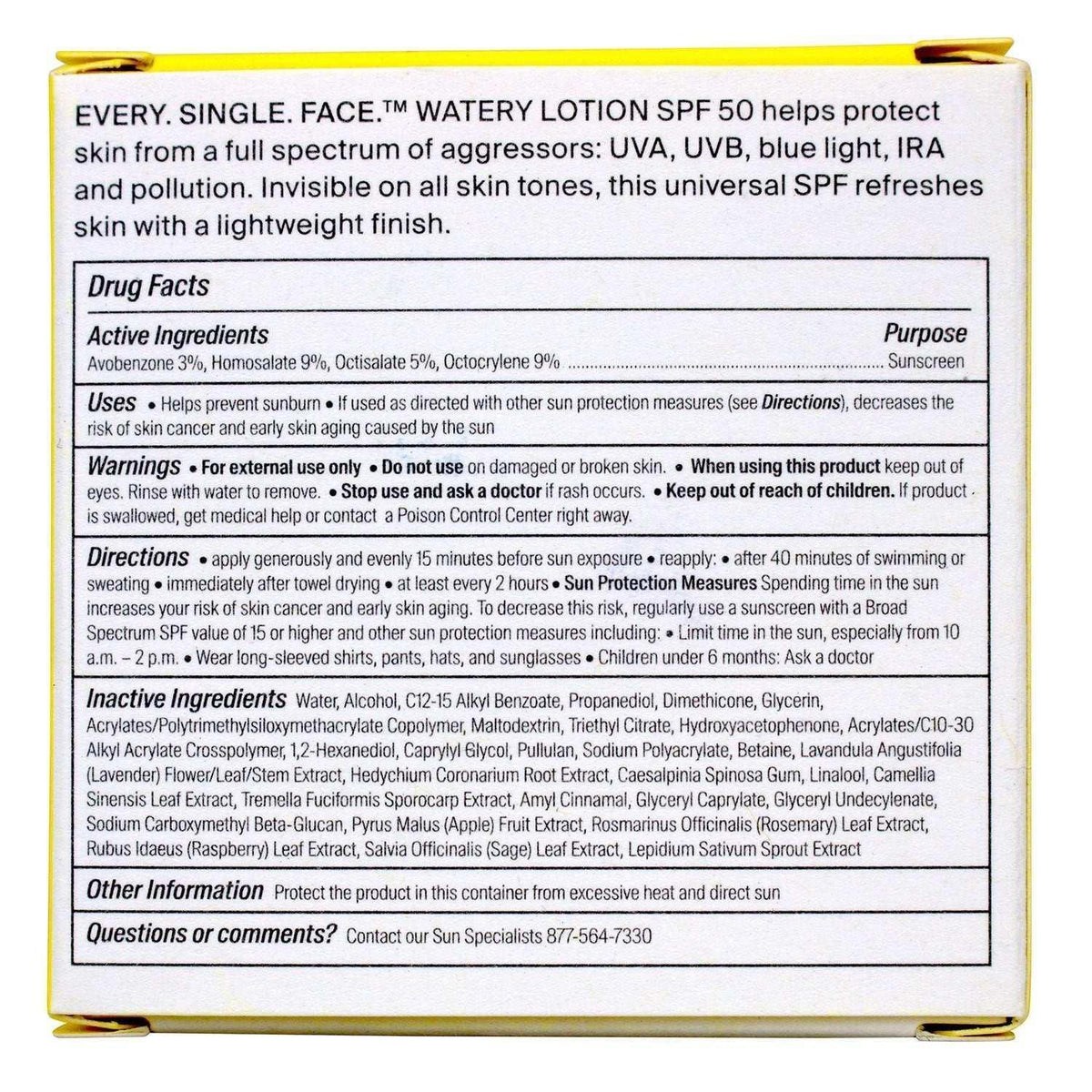 Supergoop Every Single Face Watery Lotion, SPF 50, 1.7 oz.