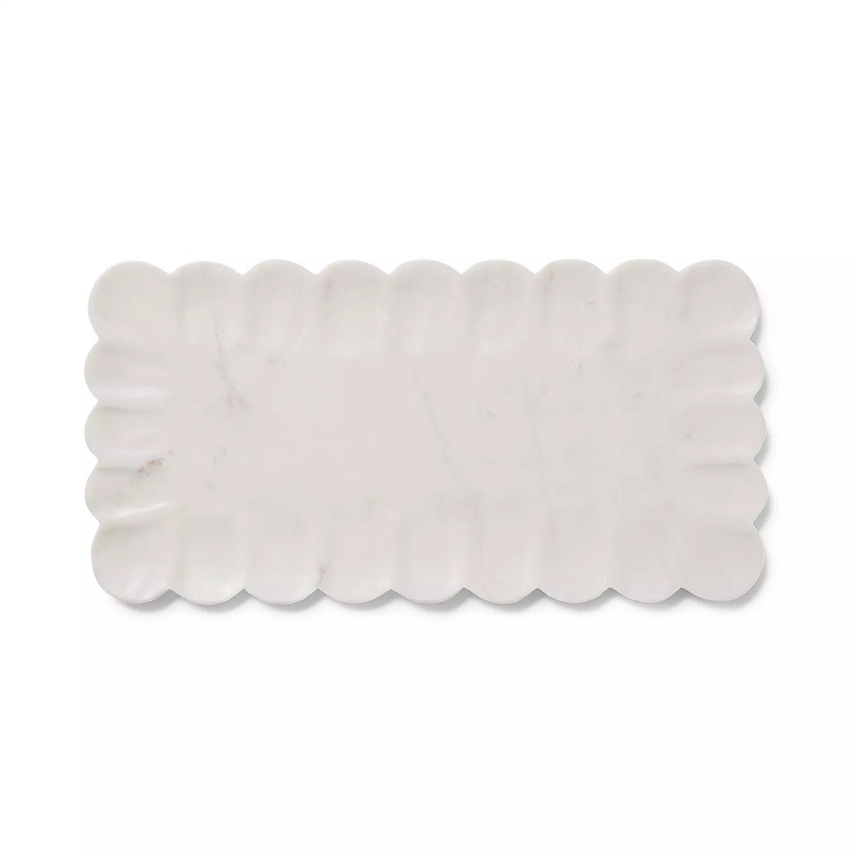 Sur La Table Rectangular White Marble Platter