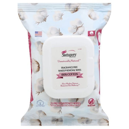 Swisspers Makeup Remover Wipes 25 Count