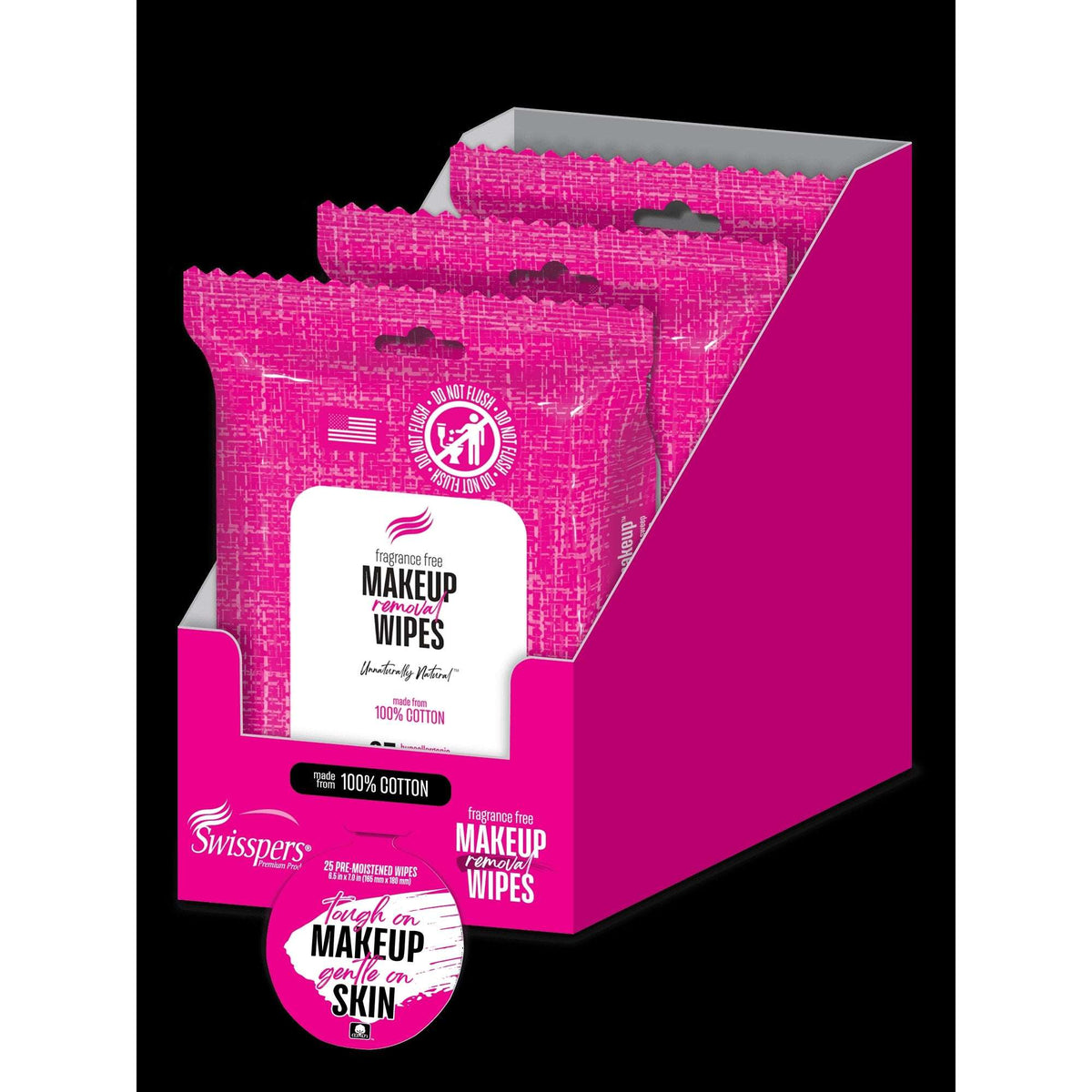 Swisspers Makeup Remover Wipes 25 Count
