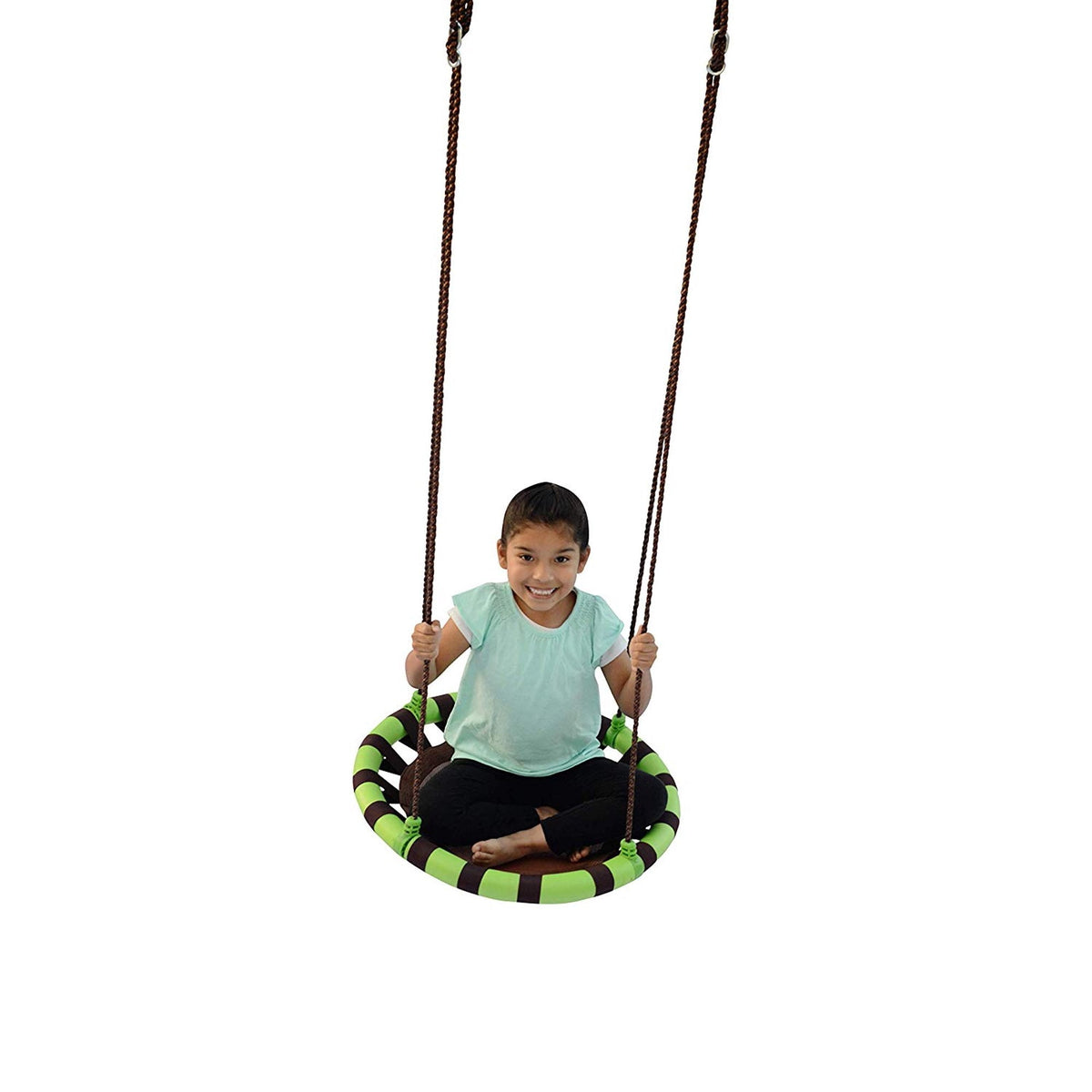 Swurfer Orbit 24" Tree Swing, Cool Feel Mesh Padded Saucer Swing Holds Up To 500 lbs