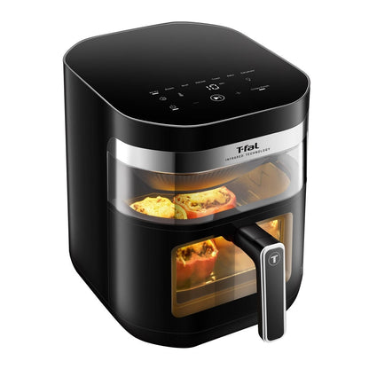 T-fal Dual Window Infrared Air Fryer 7.3QT, Dual Heating