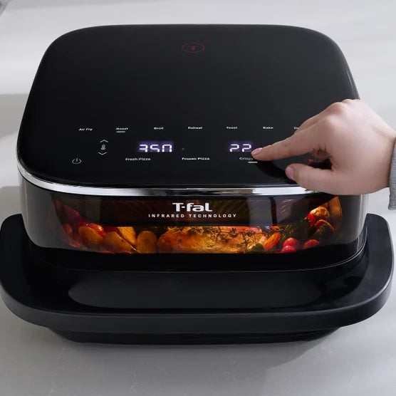 T-fal Surface XXL 6.3 Qt Infrared Air Fryer, 1800W, No Preheat, Black