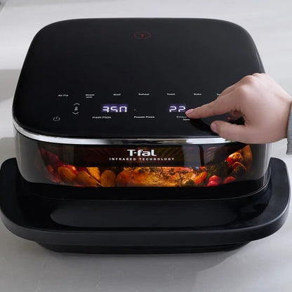 T-fal Surface XXL 6.3 Qt Infrared Air Fryer, 1800W, No Preheat, Black