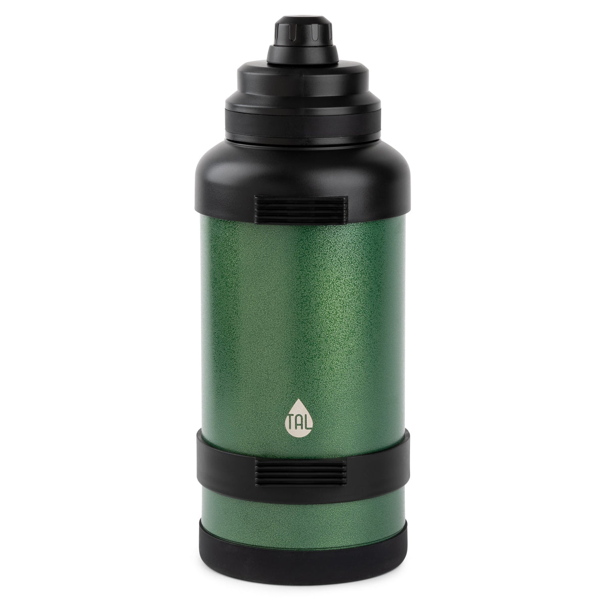 TAL 3 Liter Stainless Steel Zeus Black Water Bottle with Leak-Proof Lid