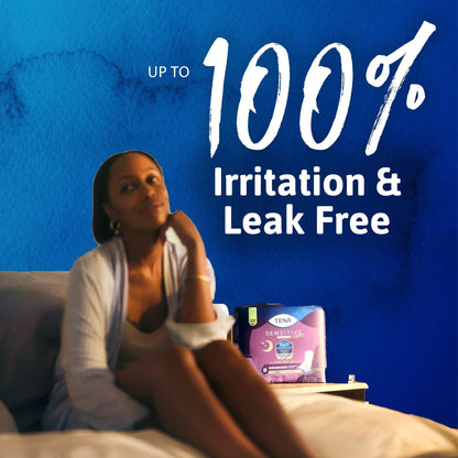 Tena Sensitive Care Extra Coverage Overnight Incontinence Pads