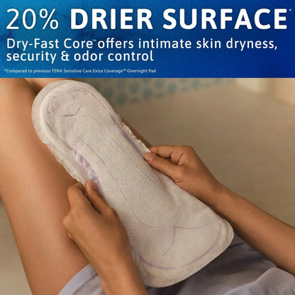 Tena Sensitive Care Extra Coverage Overnight Incontinence Pads