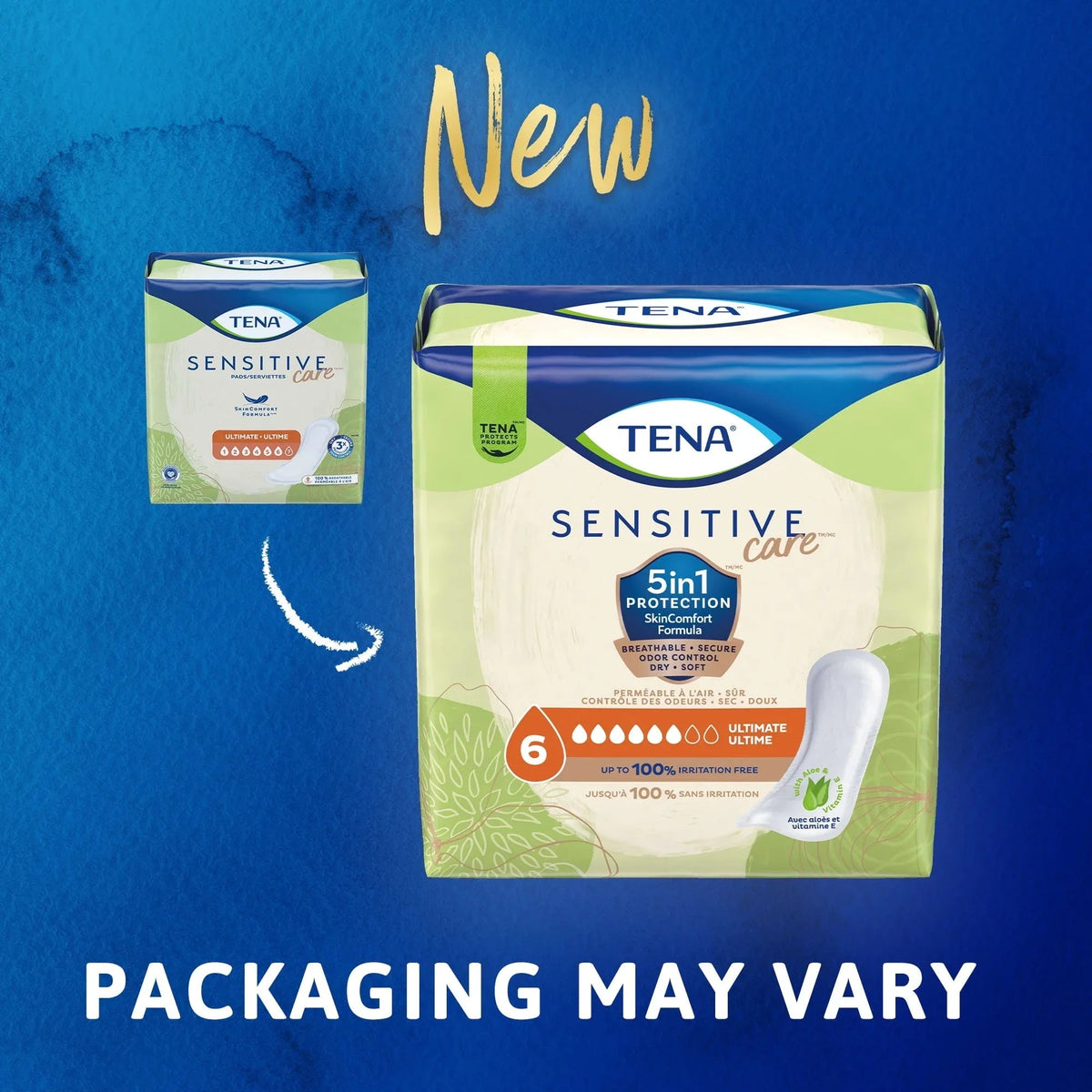 TENA Sensitive Care Ultimate Absorbency Incontinence Pad for Women