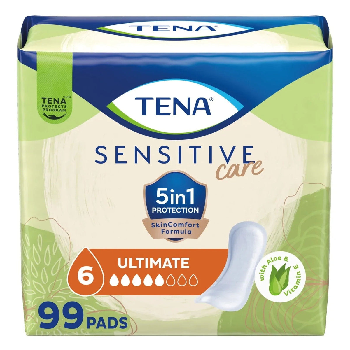TENA Sensitive Care Ultimate Absorbency Incontinence Pad for Women