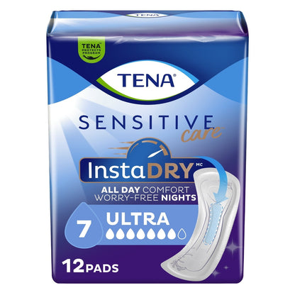 TENA Ultra InstaDry Pads for Women, 12 Count (PACK OF 3 )
