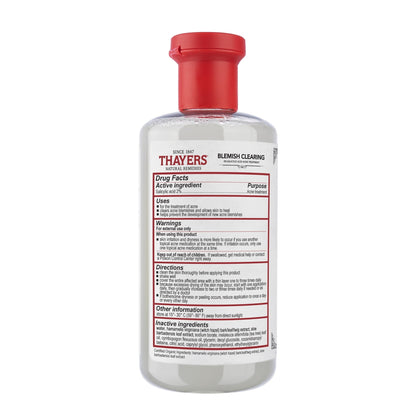 (2 PACK )THAYERS Blemish Clearing Salicylic Acid Toner, Acne Treatment Face Toner with 2% Salicylic Acid, Soothing and Non-Stripping Skin Care 12.0 fl. oz.