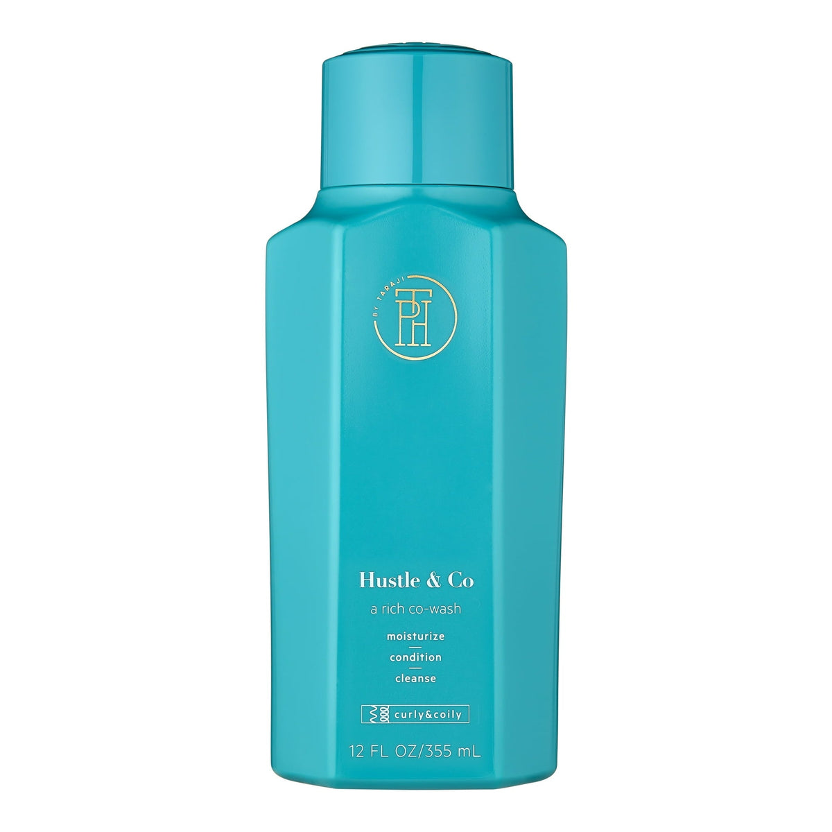 TPH BY TARAJI Hustle & Co Hydrating Co Wash Cleansing Hair Conditioner with Olive Oil, Shea Butter & Sage Oil | Wavy, Coily & Curly Hair Product | For Women & Men, 12 oz.