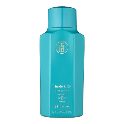 TPH BY TARAJI Hustle & Co Hydrating Co Wash Cleansing Hair Conditioner with Olive Oil, Shea Butter & Sage Oil | Wavy, Coily & Curly Hair Product | For Women & Men, 12 oz.