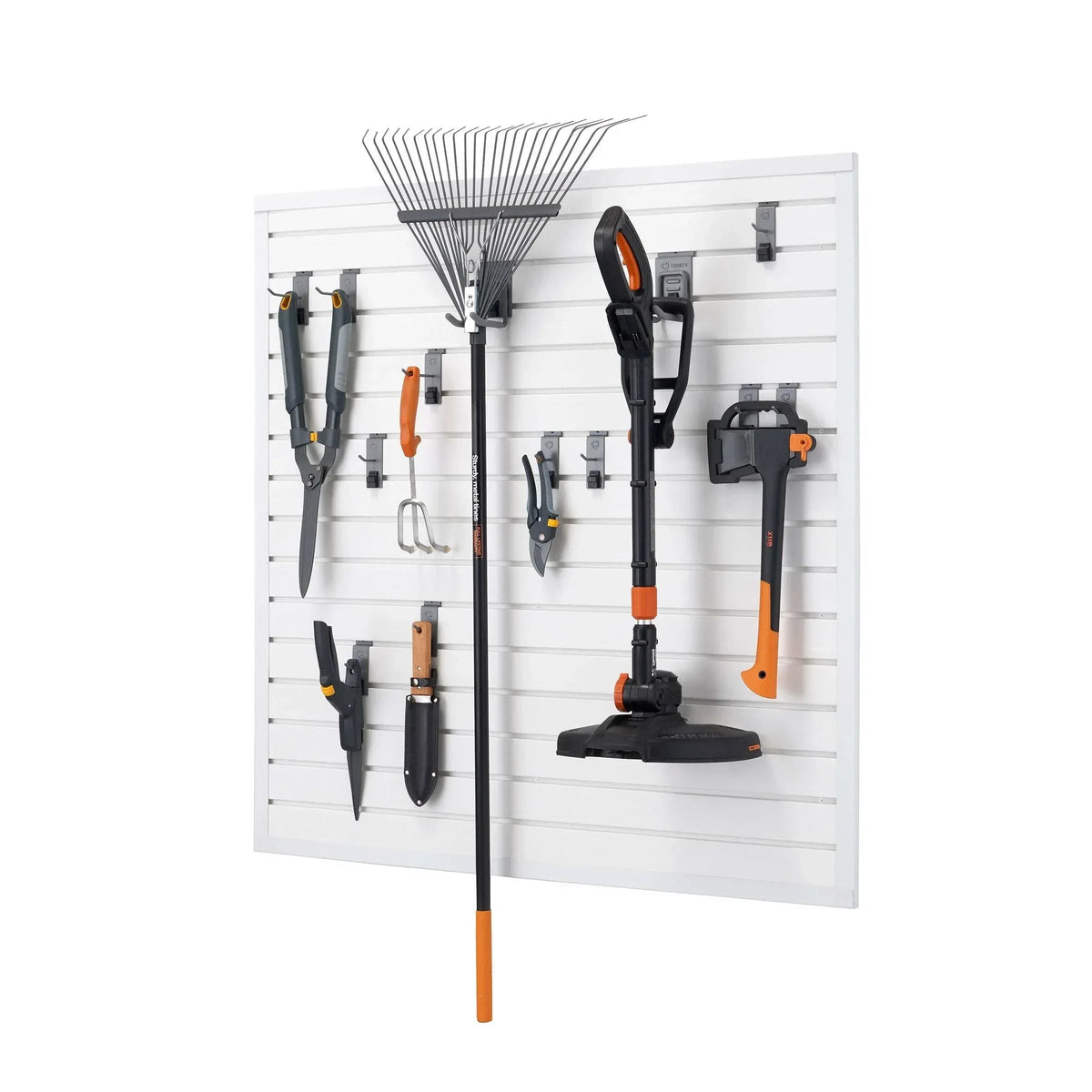 TRINITY 16 Sq Ft Modular Slatwall 13-piece Accessory Set