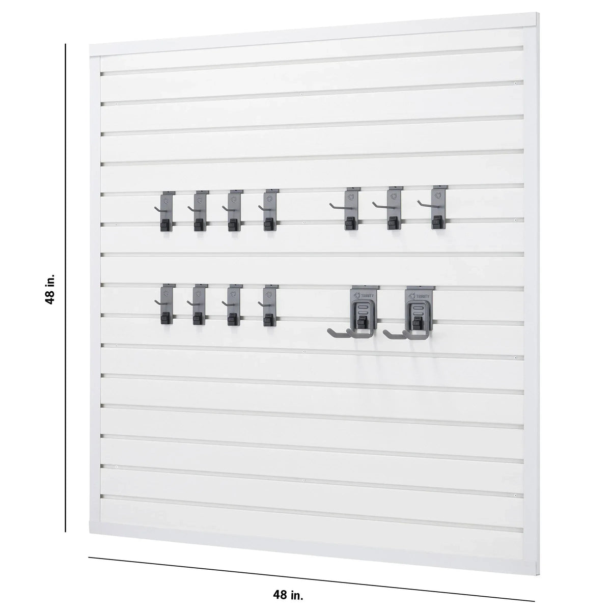 TRINITY 16 Sq Ft Modular Slatwall 13-piece Accessory Set